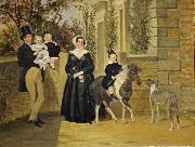 John Frederick Herring Thomas Dawson and His Family USA oil painting artist